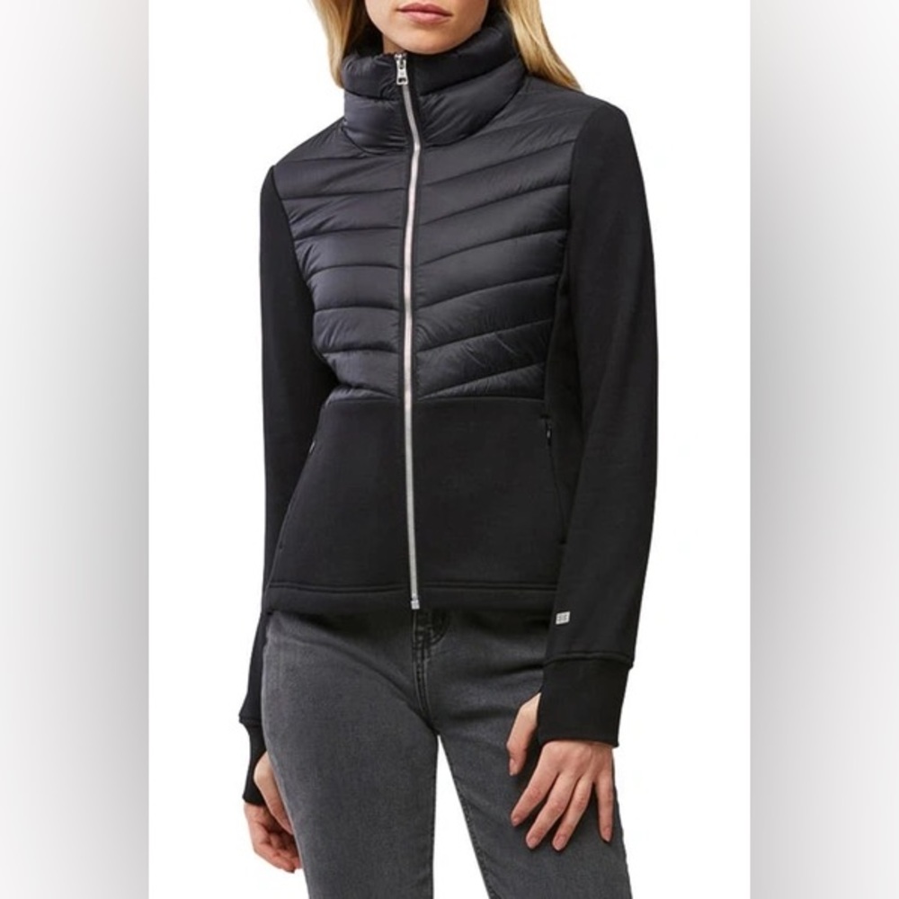 Soia & Kyo Annick Mixed Media Puffer Jacket - sz S